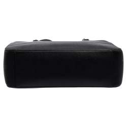 Pre Owned حقيبة يد توتس دي كي إن واي بريانت بارك جلد أسود بسلسلة