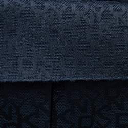 Pre Owned DKNY Black Signature Canvas And Leather Laptop Bag