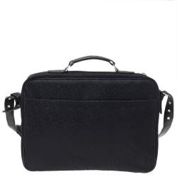Pre Owned DKNY Black Signature Canvas And Leather Laptop Bag