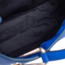 Pre Owned DKNY Blue Saffiano Leather Bryant Park Tote