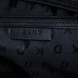 Pre Owned DKNY Burgundy Leather Large Bryant Top Zip Tote