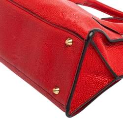 Pre Owned DKNY Red Leather Chelsea Satchel