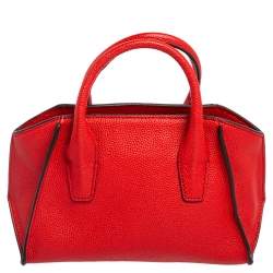 Pre Owned DKNY Red Leather Chelsea Satchel