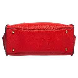 Pre Owned DKNY Red Leather Chelsea Satchel
