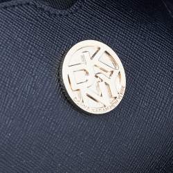 مملوكة مسبقًا DKNY Black Leather Scarf Tote