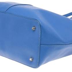Pre Owned DKNY Blue Saffiano Leather Tote
