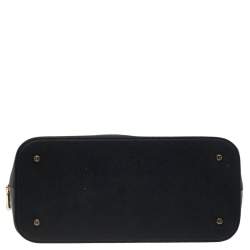 Pre Owned Dkny Black Leather Dome Satchel