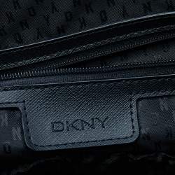 Pre Owned Dkny Black Leather Dome Satchel