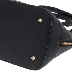 Pre Owned Dkny Black Leather Dome Satchel