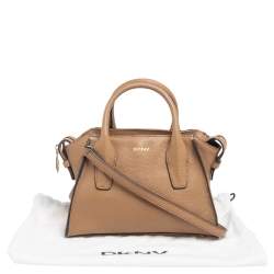 Pre Owned DKNY Brown Leather Chelsea Satchel