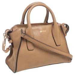 Pre Owned DKNY Brown Leather Chelsea Satchel