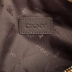 Pre Owned DKNY Beige Quilted Leather Lara Crossbody Bag