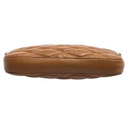 Pre Owned DKNY Beige Quilted Leather Lara Crossbody Bag