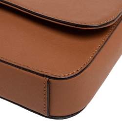 Pre Owned DKNY Brown Leather Chain Shoulder Bag