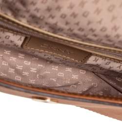 Pre Owned DKNY Brown Leather Chain Shoulder Bag
