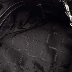 Pre Owned Dkny Silver Leather Dome Chain Shoulder Bag