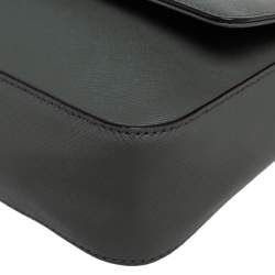 Pre Owned DKNY Green Leather Flap Shoulder Bag