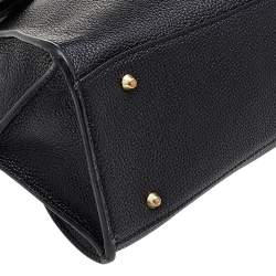 Pre Owned حقيبة ساتشل دي كي أن واي شلسي جلد أسود