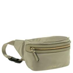 Pre Owned DKNY Pale Green Nylon Casey Belt Bag