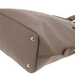 Dkny Brown Leather Top Zip Satchel