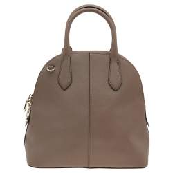 Dkny Brown Leather Top Zip Satchel