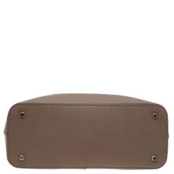 Dkny Brown Leather Top Zip Satchel