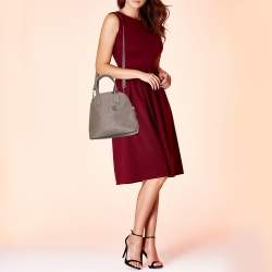Dkny Brown Leather Top Zip Satchel