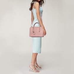 Pre Owned حقيبة يد توتس دي كي إن واي براينت جلد وردي