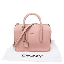 Pre Owned حقيبة يد توتس دي كي إن واي براينت جلد وردي