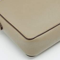 Pre Owned DKNY Grey Leather Bryant Park Crossbody Bag