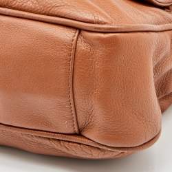 Pre Owned DKNY Brown Leather Hobo