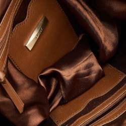 Pre Owned DKNY Brown Leather Hobo