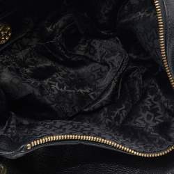 Pre Owned Dkny Black Leather Hobo