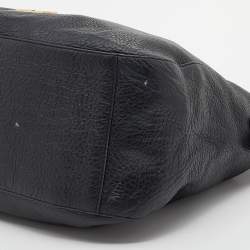 Pre Owned Dkny Black Leather Hobo