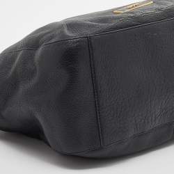 Pre Owned Dkny Black Leather Hobo