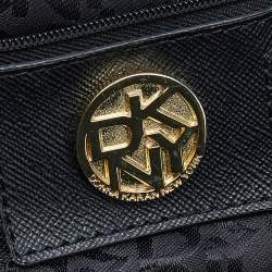 Pre Owned Dkny Black Leather Hobo
