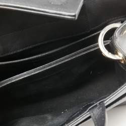 مملوكة مسبقًا DKNY Black Saffiano Leather Pocket Satchel