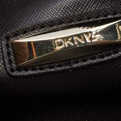 Pre Owned Dkny Green Croc Embossed Leather Chain Shoulder Bag
