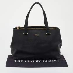 مملوكة مسبقًا Dkny Black Leather Satchel