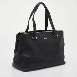 مملوكة مسبقًا Dkny Black Leather Satchel