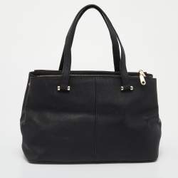 مملوكة مسبقًا Dkny Black Leather Satchel