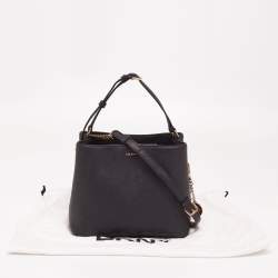 Pre Owned Dkny Black Leather Bucket Bag