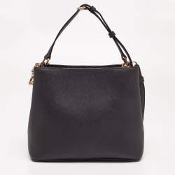 Pre Owned Dkny Black Leather Bucket Bag
