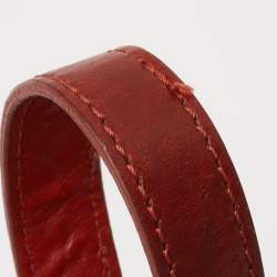 Pre Owned حقيبة دي كي إن واي باغويت جلد وكانفاس بالشعار بيج/لون الصدأ