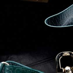 Pre Owned DKNY Green Leather Tote