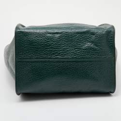 Pre Owned DKNY Green Leather Tote