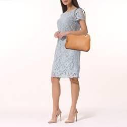 Pre Owned DKNY Tan Leather Camille Dome Shoulder Bag