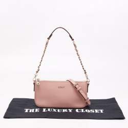 مملوكة مسبقًا DKNY Blush Pink Saffiano Leather Bryant Park Crossbody Bag