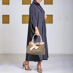 مملوكة مسبقًا DKNY Beige/Brown Signature Canvas And Leather Tote