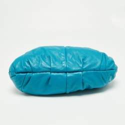 Pre Owned DKNY Blue Leather Hobo 
